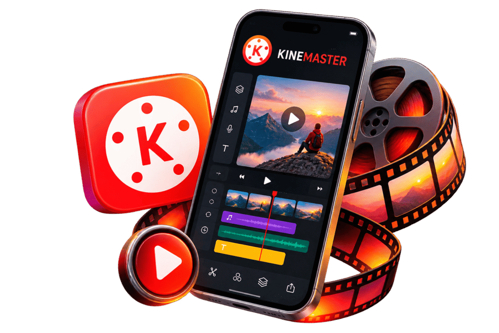 kinemaster mod apk hero section image